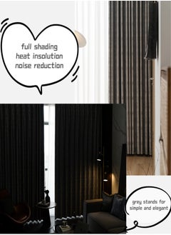 Golden Homee Bedroom Blackout Curtain 1 piece Insulation Noise Reduce Heat  - Image 4
