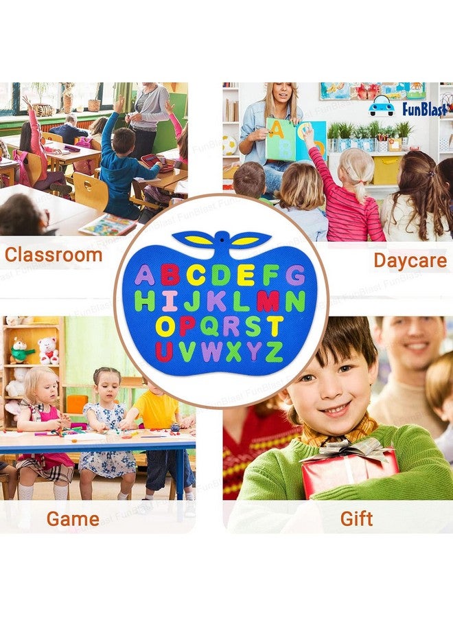 FunBlast Eva Small Letters, Capital Alphabet & Number Learning Puzzle Board for Kids - (Multicolor; Pack of 3) - Image 4