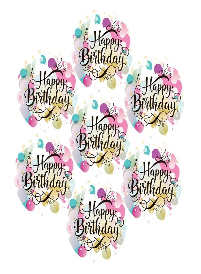 SLGIFT Vinyl Happy Birthday Theme Sticker, Self-Adhesive Vinyl Stickers, 54 Pieces, 2 x 2 Inches Round Sticker, 9 Unique Designs, R048 - Image 1