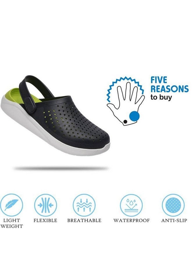 Zerol Clogs for Men || Extra Soft Comfortable Clogs || Flip Flop || Slippers || Clog clog02 greygreen6 UK/India (40 EU) - Image 2