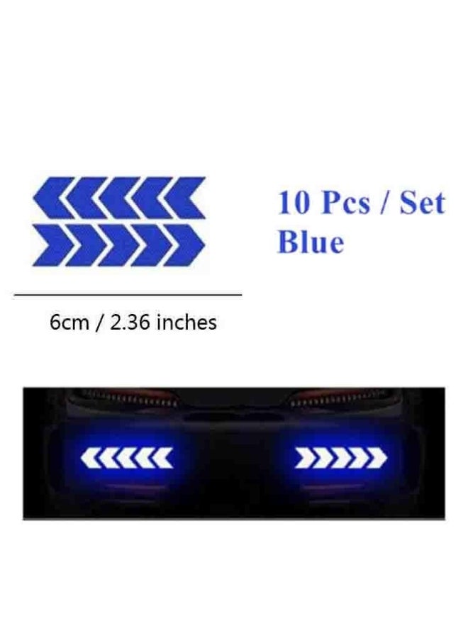 Generic 10/4Pcs/Set Car OPEN Reflective Tape Warning Mark Reflective Open Bicycle Exterior Car Door Stickers DIY  - Image 2