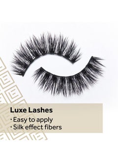 EYLURE Eylure Luxe Silk Marquise Reusable Eyelashes, Adhesive Included, 1 Pair  - Image 5