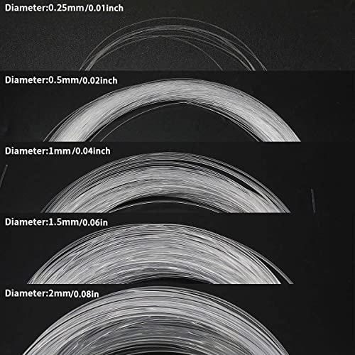 AZIMOM 50pcs*13.1ft PMMA Plastic Fiber Optic Strands End Glow 0.75mm/ 0.03in Optical Fiber Cable Roll for Star Sky Ceiling All Kind led Light Engine Source Driver - Image 3