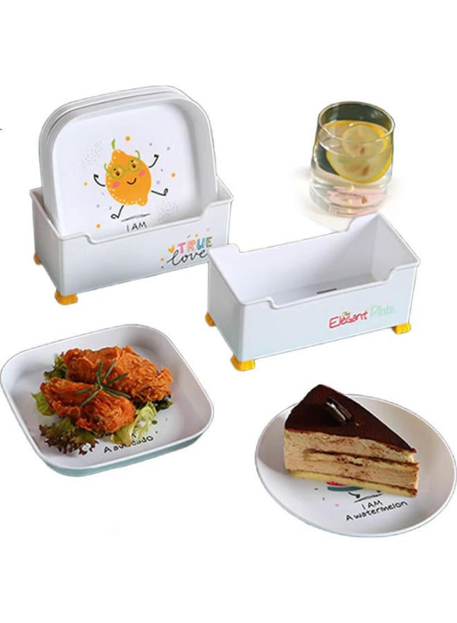 Canjiangjun, Bone-Discarded Plate, Snack Plate, Fruit Plate, Bone Dish, Home Living Room Dining Table, Leftover Plate, European-Style Pastry And Dried Fruit Plate - Image 3