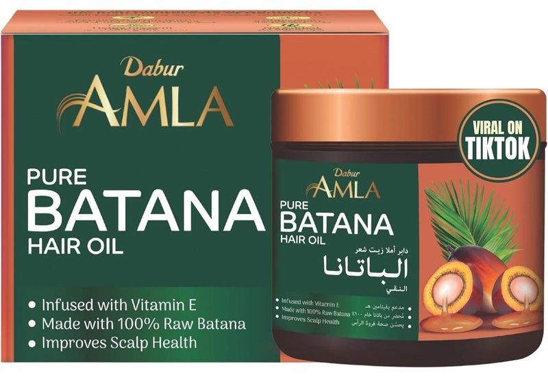 دابر زيت دابر أملا 100% خام باتانا – 120 جرام | يعزز نمو الشعر، ويمنع تساقط الشعر ورققه، ويحسن النعومة ويعزز اللمعان | باتانا طبيعية وغير مكررة ونقية | مصدرها أخلاقيا من هندوراس | مناسب لأي نوع شعر | للنساء والرجال - Image 1