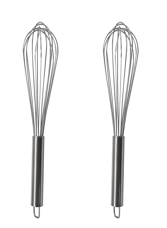 Kitchsy Gravy or Eggs, Beating and Stirring, Multipurpose Balloon Wire Whisk Utensil(PC-2) Stainless Steel Balloon Shape Wire Whisk for Egg Beater Blending, Whisking Sauces, - Image 1