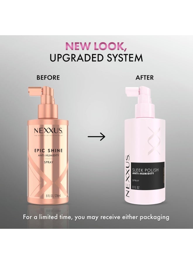 Nexxus Epic Shine Anti-Humidity Spray Heat Protection for Long Lasting, Weightless Shine, with StyleProtect Technology 8 oz - Image 2