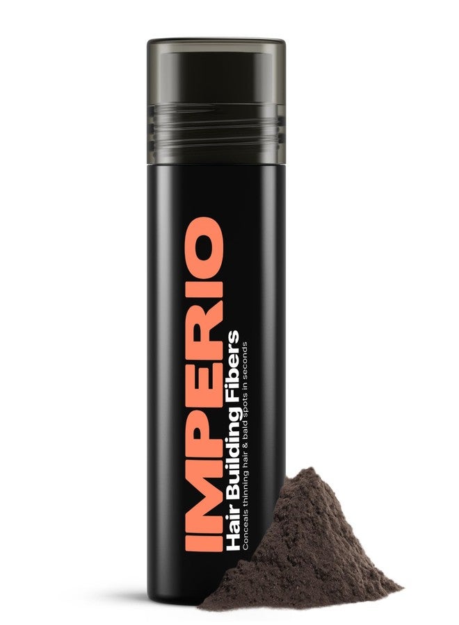 IMPERIO Hair Building Fibers for Thinning Hair - 26g Premium Hair Fibers for Women & Men - Dark Brown - Image 1