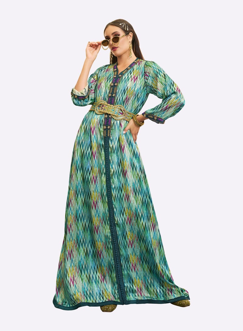 Sara Arabia جلابية سارة العربية مستوحاة من نمط الحيوانات - Image 1
