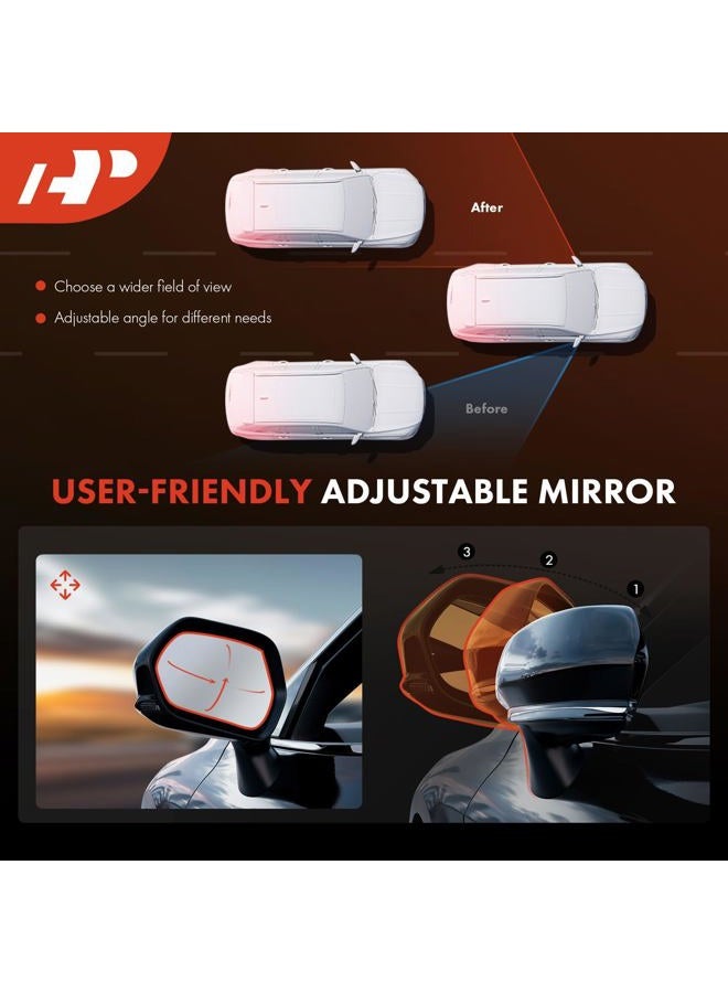 A-Premium Pair (2) Driver & Passenger Side View Mirror Compatible with Chevy & GMC - Silverado, Blazer, C/K 1500 2500 3500, Tahoe, Sierra, Yukon - Power Non-Heated Manual Folding -# 15764757, 15764758 - Image 5