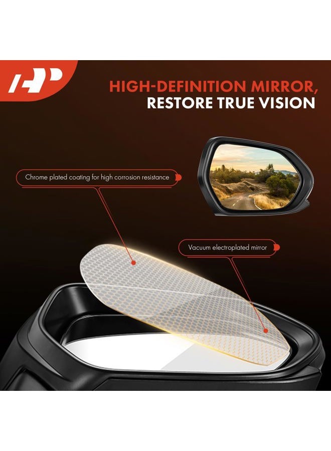 A-Premium Pair (2) Driver & Passenger Side View Mirror Compatible with Chevy & GMC - Silverado, Blazer, C/K 1500 2500 3500, Tahoe, Sierra, Yukon - Power Non-Heated Manual Folding -# 15764757, 15764758 - Image 4