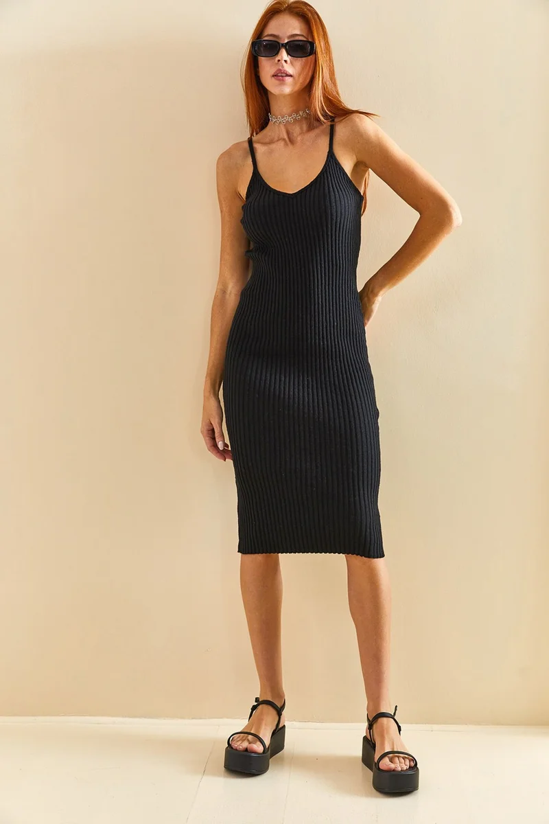 لايث Ribbed Bodycon Dress