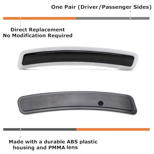 iJDMTOY Euro BlackOut Smoked Front Bumper Side Marker Reflex Lens Compatible With BMW 201926 G20 3 Series 320i 330i 340i M340i 202026 G22 4 Series 420i 430i 440i M440i CoupeConvertible ONLY - Image 3