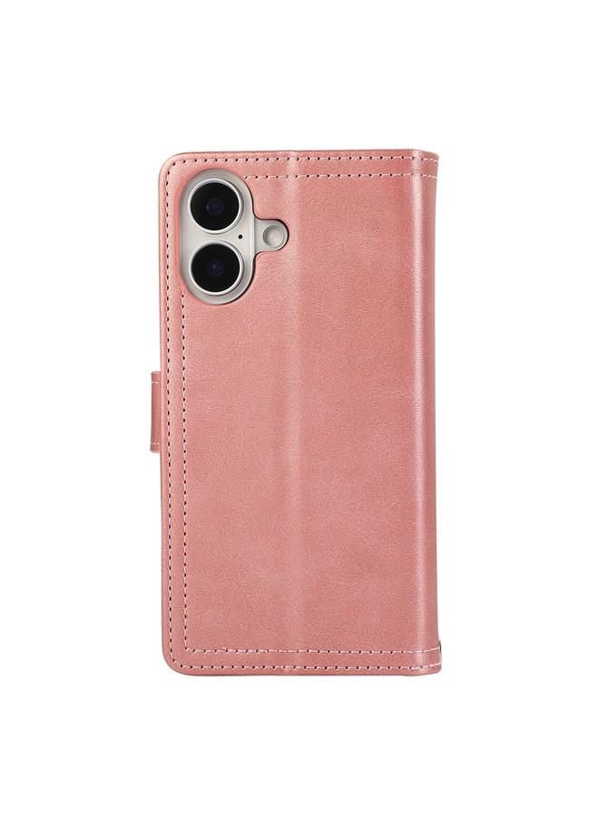 S-TOP Case For iPhone 16 Wristband Card Slot Leather Phone Case - Image 3