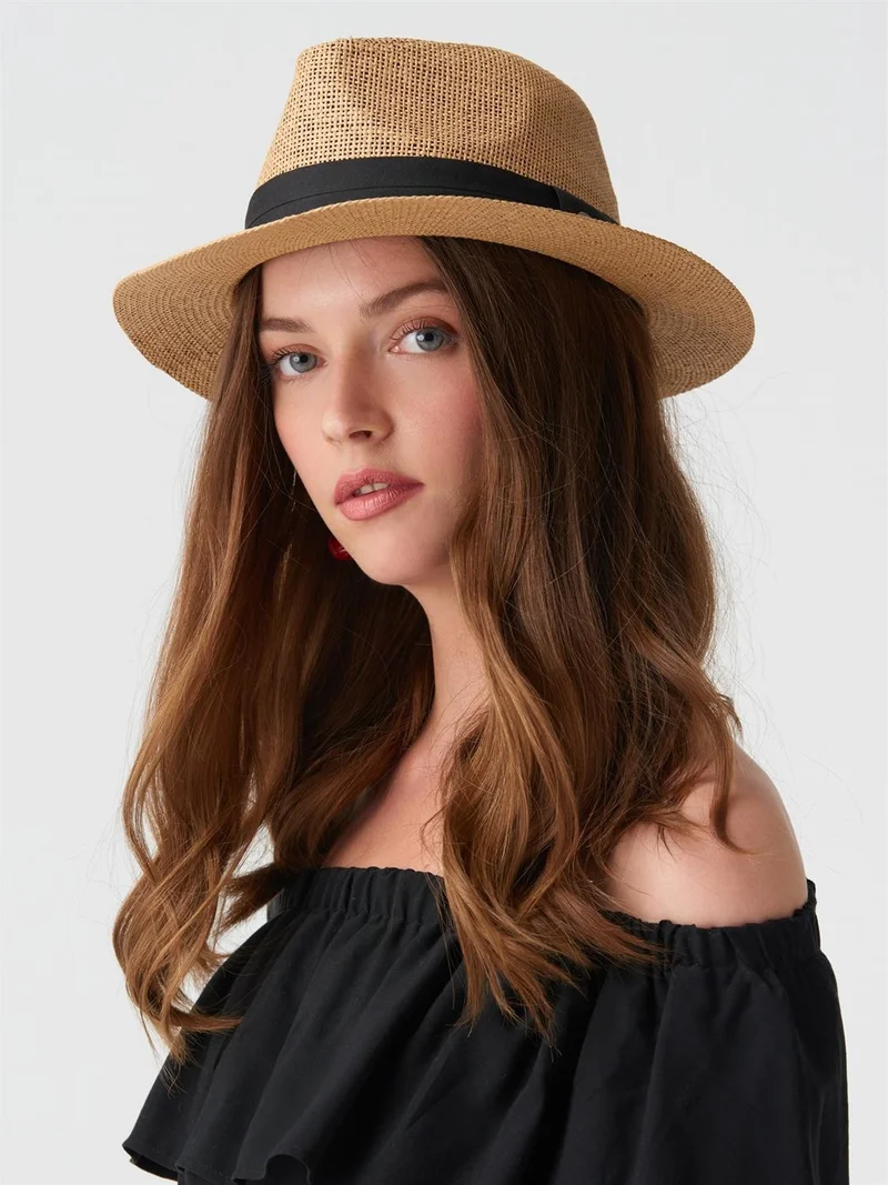 Dilvin 1561 Straw Hat-camel