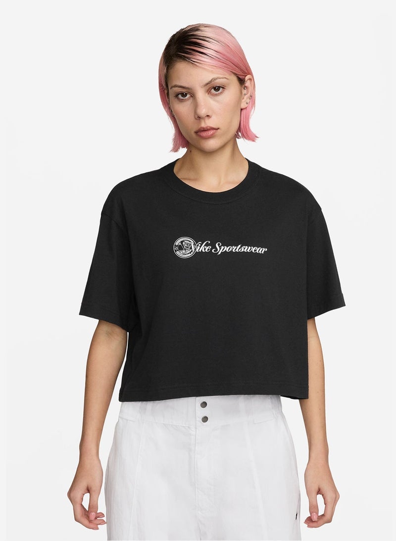 Nike Nsw Club Cropped T-Shirt - Image 1