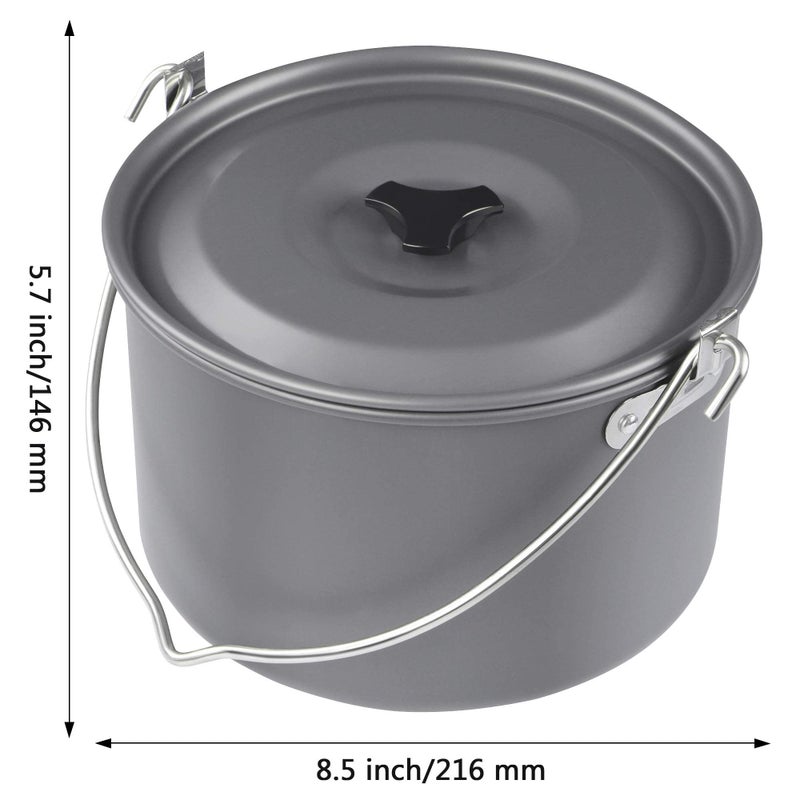 MyLifeUNIT Camping Pot Cookware, Portable Cooking Pot for Outdoor Camping Hiking, 5-Quart - Image 4