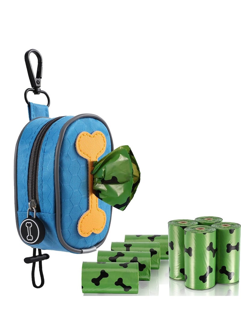 SYOSI Azonee Dog Bags Leak Proof and Extra Thick Waste Bags With Dog Bag Dispenser Fits Any Dog Leash 15 Counts 9 Rolls Lavender Scented Doggie Bags and 1 Bag Holder - Image 1