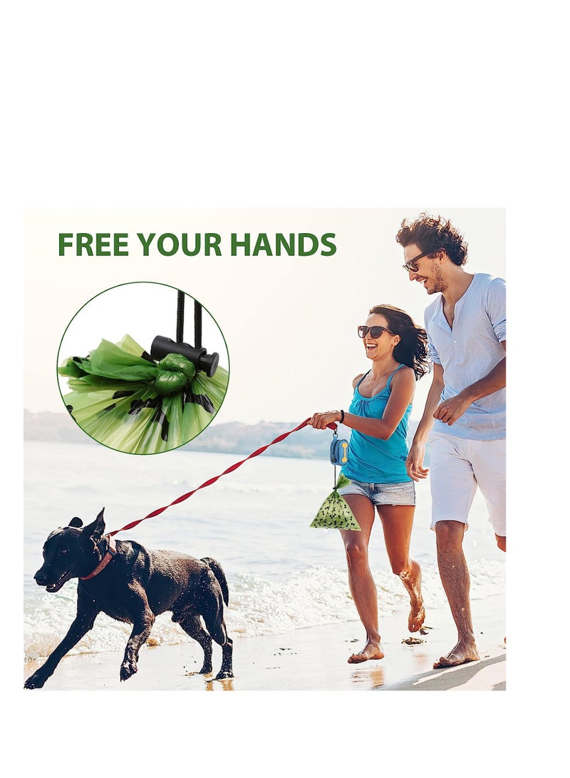 SYOSI Azonee Dog Bags Leak Proof and Extra Thick Waste Bags With Dog Bag Dispenser Fits Any Dog Leash 15 Counts 9 Rolls Lavender Scented Doggie Bags and 1 Bag Holder - Image 3