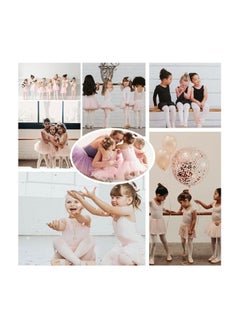 Perfectory School Uniform Tights for Girls Ballet Dance Footed Tight Ultra Soft-White & Nude-2 Pairs  - Image 5