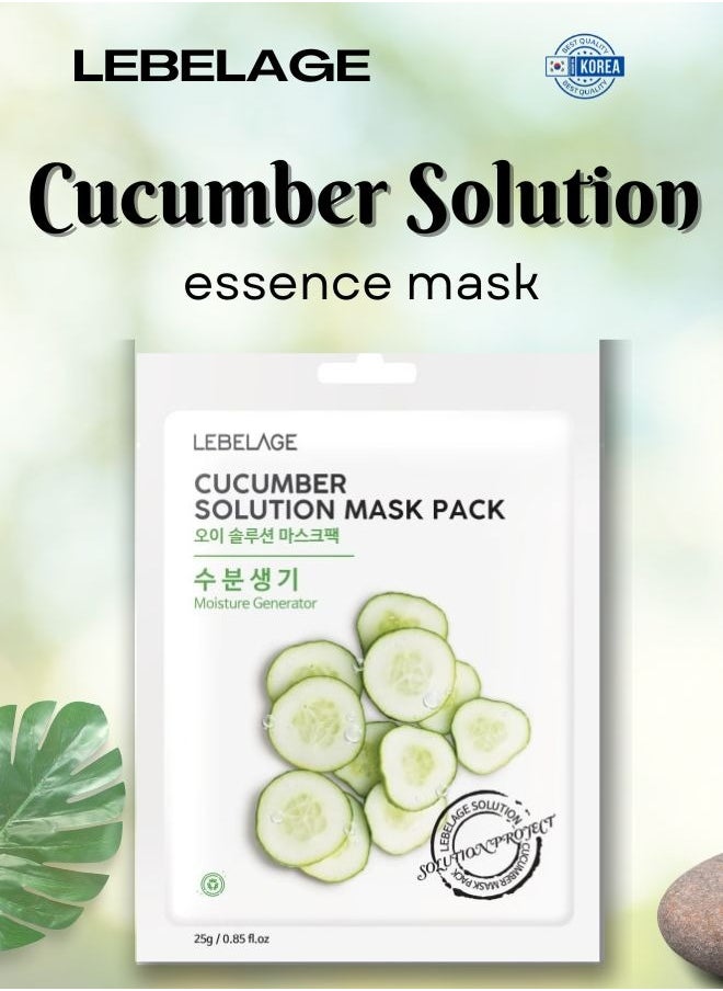 Lebelage - NATURAL SOLUTIONS VARIETY MASK PACK (PACK OF 5 DIFFERENT MASKS) | KOREAN MADE SKIN CARE - Image 1