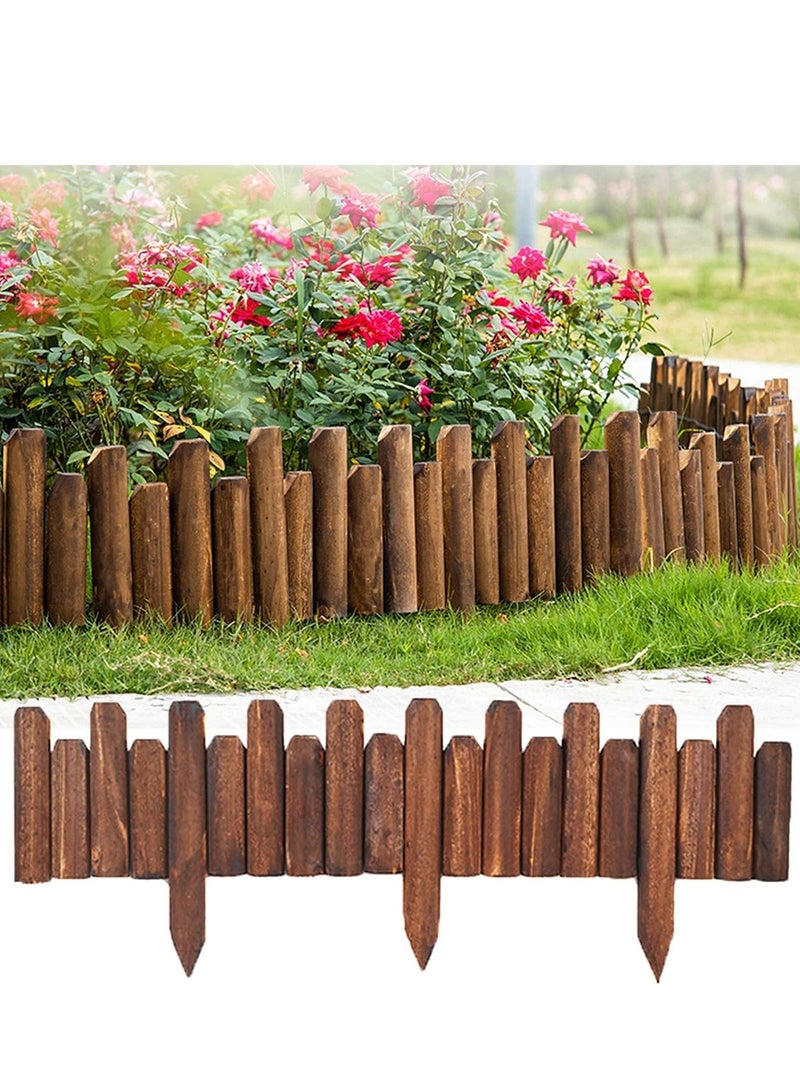 Generic FFD Wood Garden Fence Plants Flower Bed Edging Wooden Interlocking Panels Antiseptic For Partition Wall Landscaping Garden Edging Panels  Decorative Landscape Path Panels  - Image 1