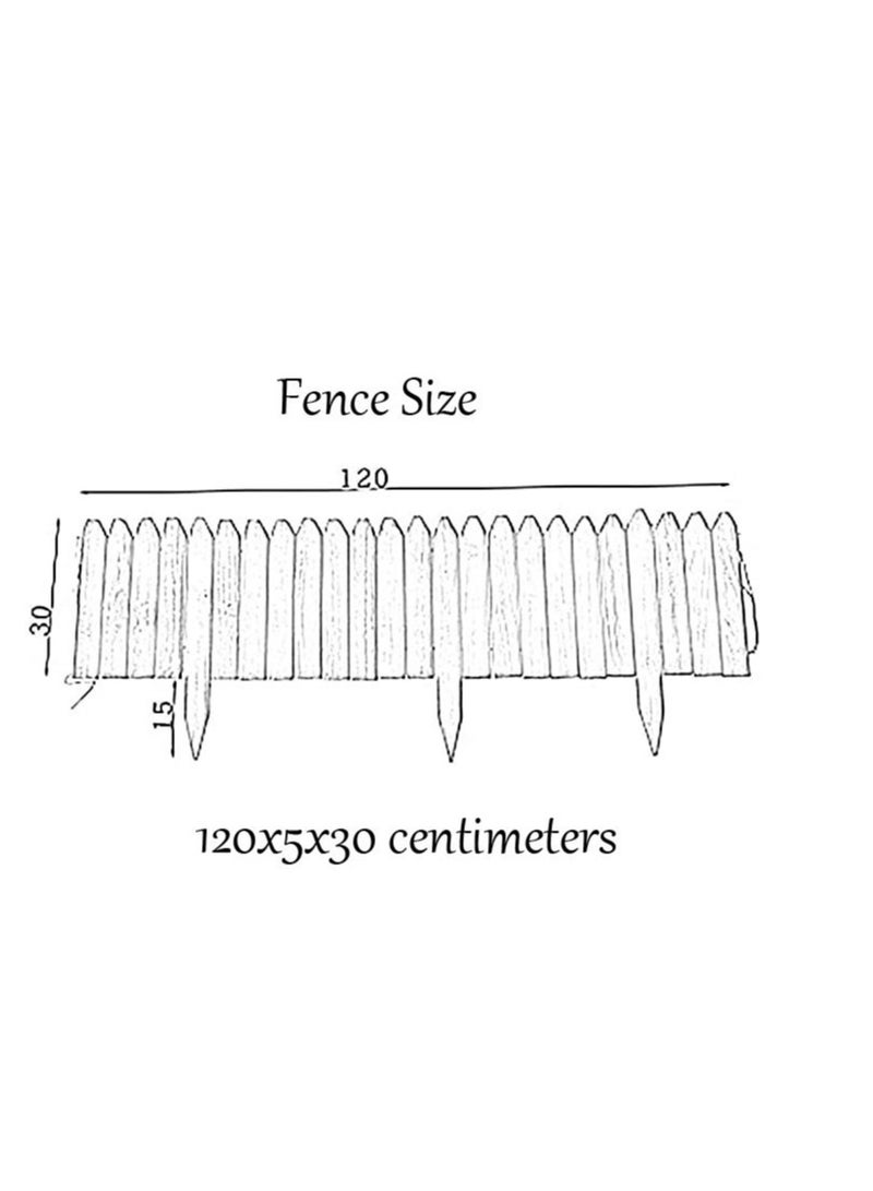 Generic FFD Wood Garden Fence Plants Flower Bed Edging Wooden Interlocking Panels Antiseptic For Partition Wall Landscaping Garden Edging Panels  Decorative Landscape Path Panels  - Image 2