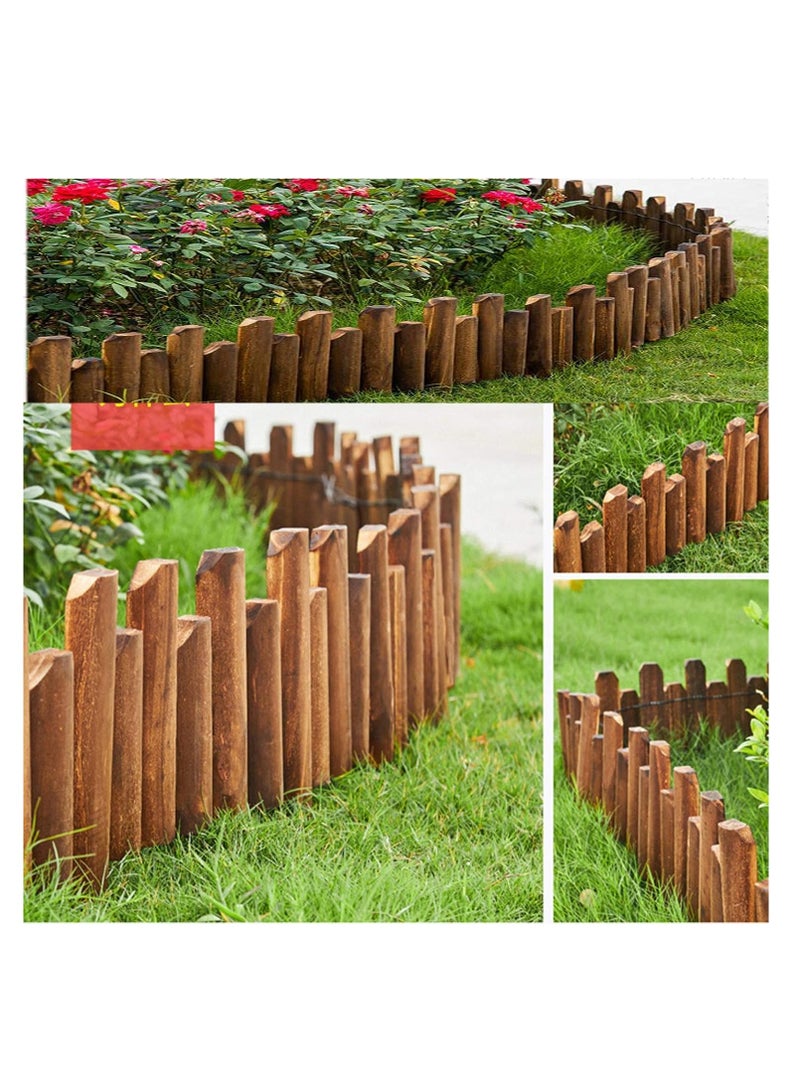 Generic FFD Wood Garden Fence Plants Flower Bed Edging Wooden Interlocking Panels Antiseptic For Partition Wall Landscaping Garden Edging Panels  Decorative Landscape Path Panels  - Image 5