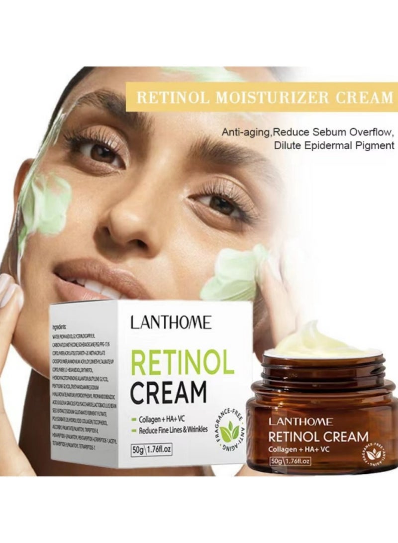 Lanthome Retinol Anti-Aging Face Cream 50ml - Advanced Formula, Reduces Fine Lines, Restores Youthful Radiant Skin - Image 1