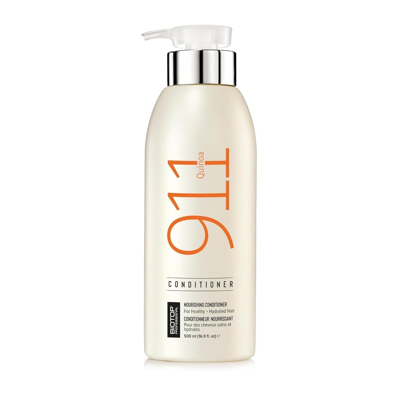 Biotop Professional 911 Quinoa Shampoo for Women & Men - Sulfate Free Nutritive Shampoo with Argan Oil - Made with Quinoa Protein for Dry, Lifeless, and Damaged Hair (16.9 fl oz/500ml)