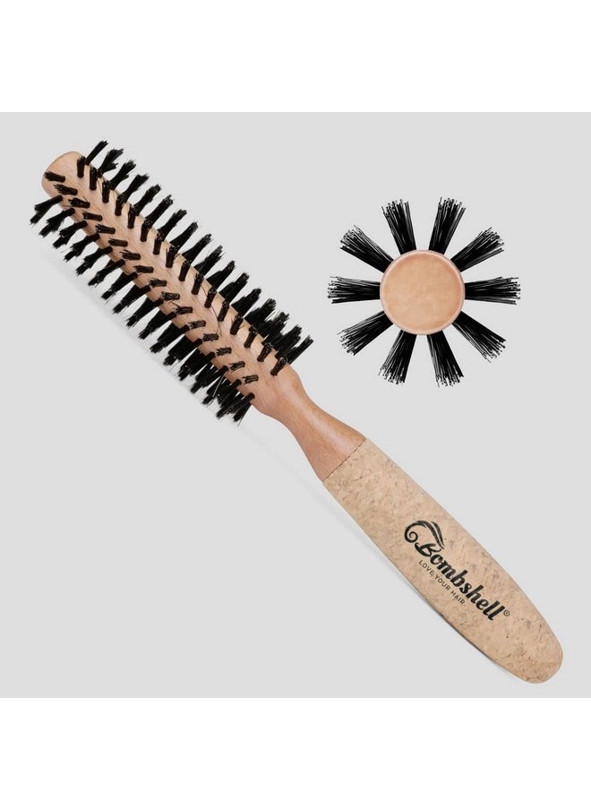 Ombshell Sustainable Round Hair Brush Birch Wood And Cork Handle Hairbrush With Boar Bristles Ergonomic Boar Bristle For Blow Drying Curling And Styling 1.75 Inch - pzsku/Z6515ED599A30B63077A3Z/45/_/1696069883/4af4a19c-d472-4195-bdb4-2717fcdb3db2