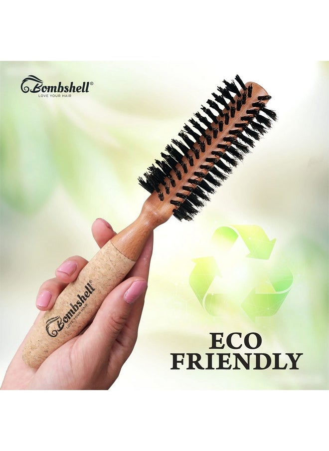 Ombshell Sustainable Round Hair Brush Birch Wood And Cork Handle Hairbrush With Boar Bristles Ergonomic Boar Bristle For Blow Drying Curling And Styling 1.75 Inch - pzsku/Z6515ED599A30B63077A3Z/45/_/1696069899/dc30734f-ab9c-4fc2-938e-b97a0ccdb33d