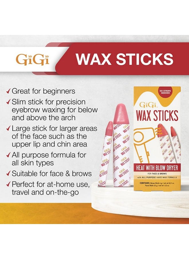 GiGi - Blow Dry Wax Sticks For Face And Brows With All Purpose Hard Wax Formula 2Stick Pack - Image 1