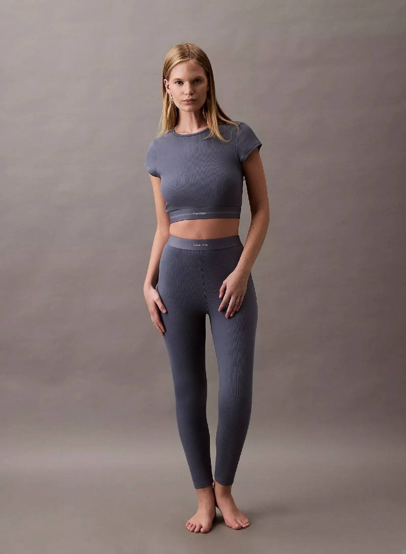 كالفن كلاين بنطال ليجينجز مريح من تشكيلة Cotton Stretch Rib - Image 1