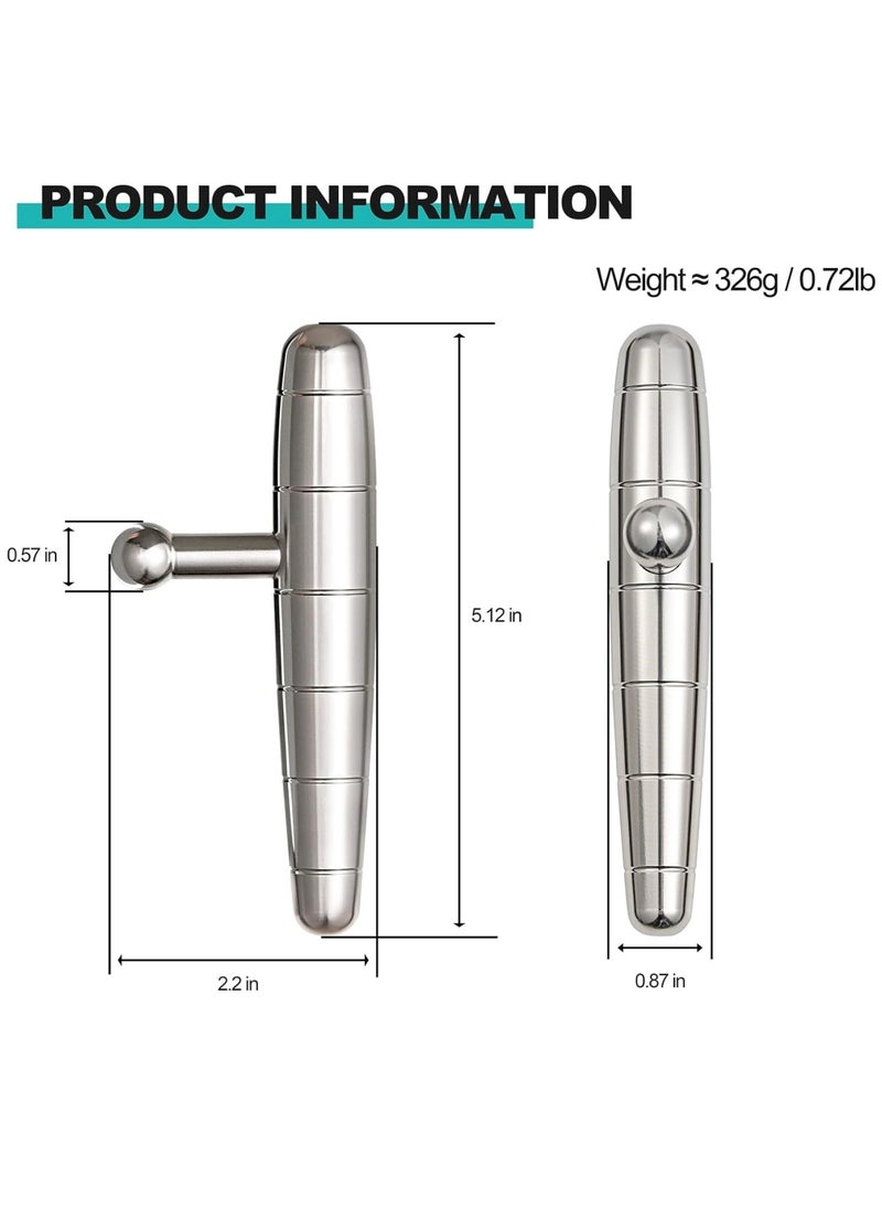 Ru syanl T-Bar Stainless Steel Manual Deep Tissue Massage Tool Target Trigger Points Massage for Pain Relief and Full-Body Fascial Relaxation  - Image 4