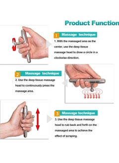 Ru syanl T-Bar Stainless Steel Manual Deep Tissue Massage Tool Target Trigger Points Massage for Pain Relief and Full-Body Fascial Relaxation  - Image 5
