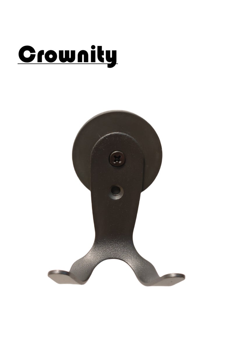 كرونايتي خطافات حائط مغناطيسية، سعة تحميل 9 كجم – بدون حفر، تركيب سهل، مناسبة للمطبخ ومنطقة غسل الأطباق والجراج والحديقة (أسود) - Image 1