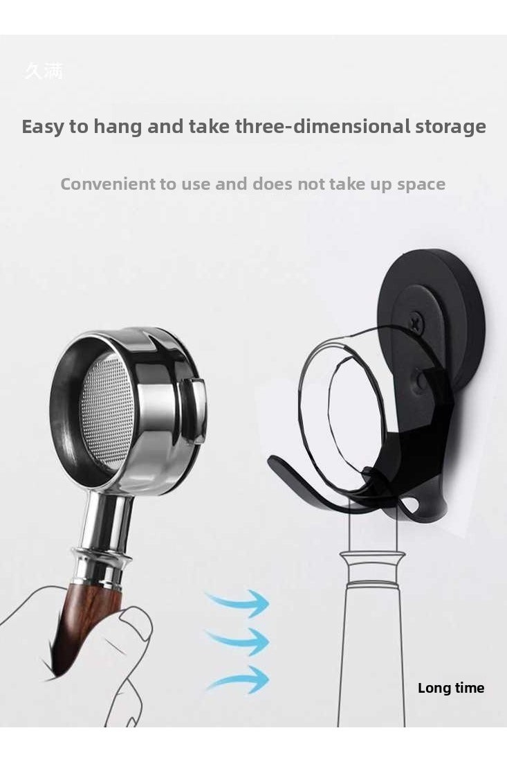 كرونايتي خطافات حائط مغناطيسية، سعة تحميل 9 كجم – بدون حفر، تركيب سهل، مناسبة للمطبخ ومنطقة غسل الأطباق والجراج والحديقة (أسود) - Image 3