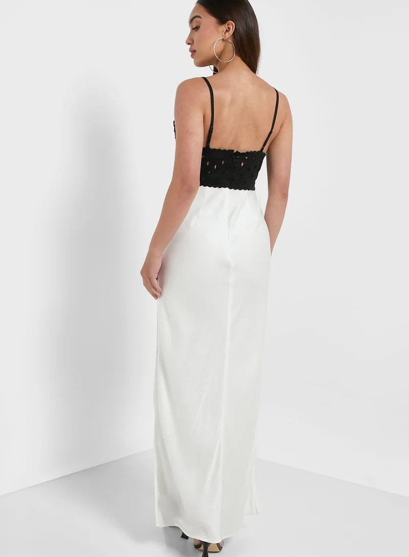 TOPSHOP Strappy Embellished Detail Dress