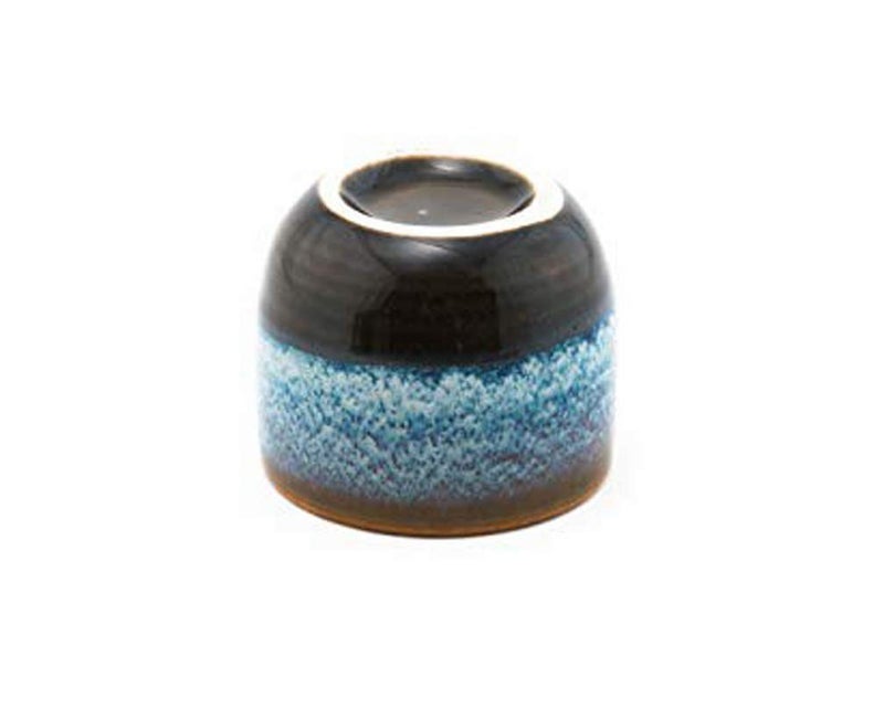 Happy Sales, Set of 4 Perfect Ceramic Sake Cups 2 fl oz Japanese Restaurant Supply (BrownWhite) - Image 2