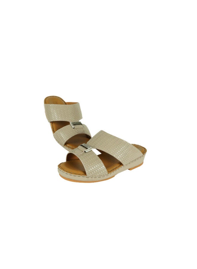 barjeel uno Barjeel Uno Boys Arabic Slippers 008-3344 BBSP1-54-Beige  - Image 2