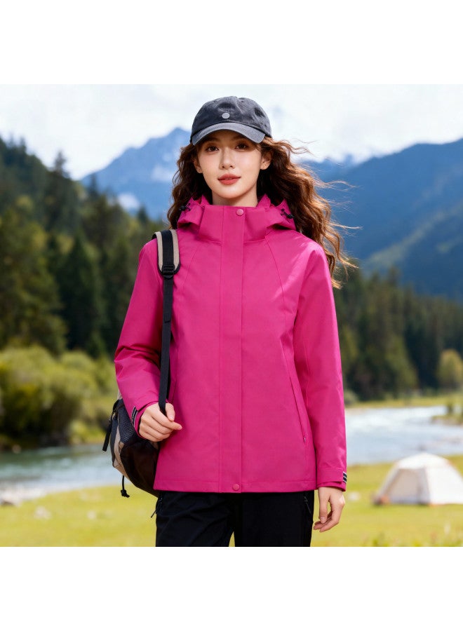 Fapai Winter Jacket + Liner Style Optional Outdoor Sports Hooded Jacket Women - Image 5