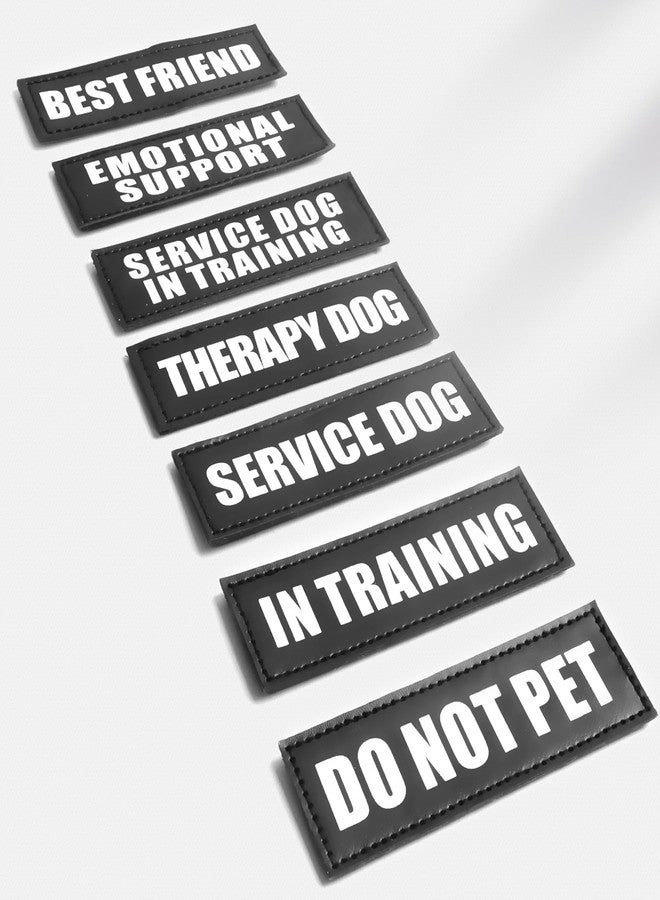 WINSEE Service Dog Patches for Service Vest Dog Harness(2 Pack, M) - Image 3