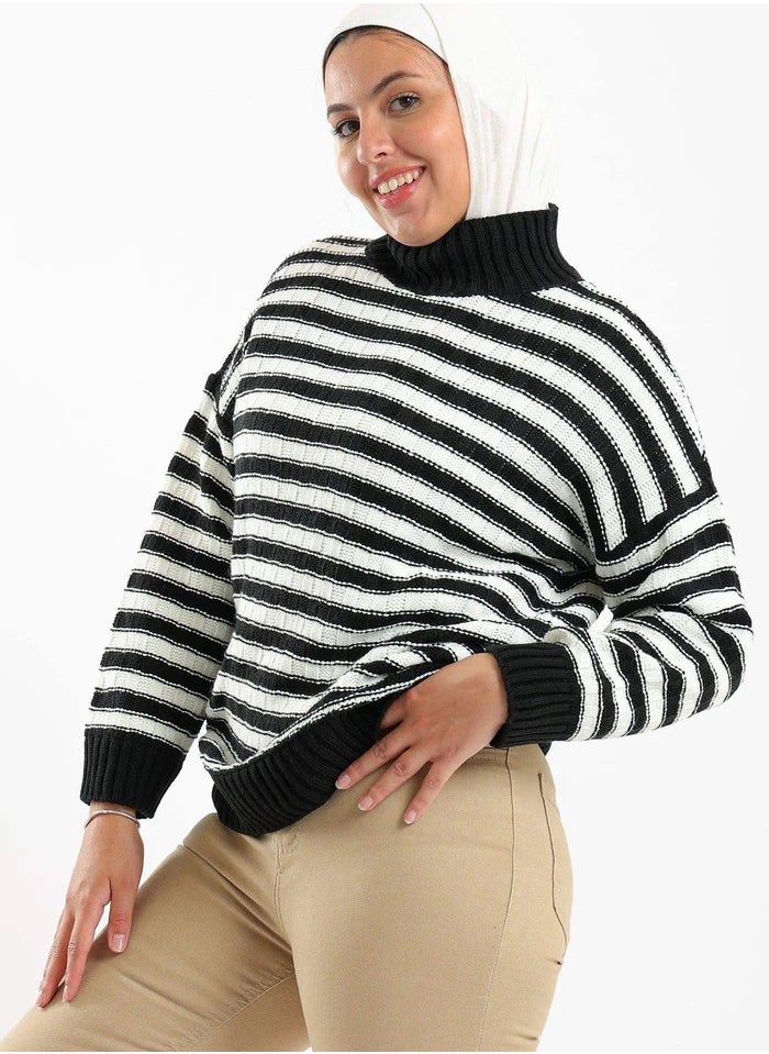 Carina striped-knitted-pullover  - Image 5