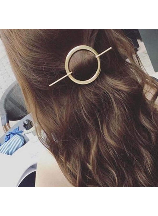 Dreamin Dreamyn Round Hair Clips Hollow Circle Hair Barrettes Fashion Geometric Hairpins Minimalist Hair Accessories Hair Jewelry For Women And Girls (Silver)  - Image 5