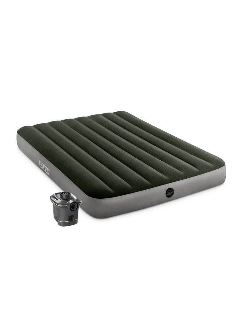 INTEX - Full Dura-Beam Prestige Downy Airbed With Electric Pump - Image 1