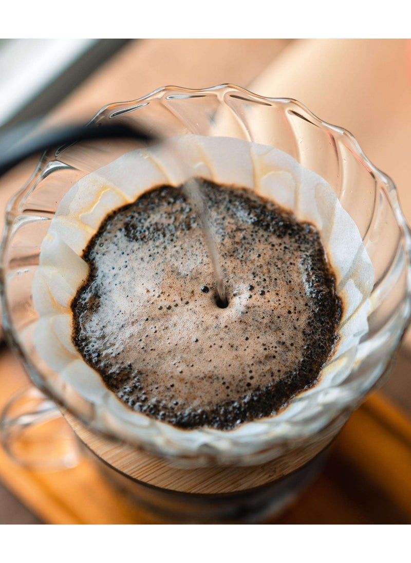 V60 Paper Filter White Made from Wood Pulp Size 2-4 Cups 100pcs with Box V Shape or Cone Shape Ideal for V60 Pour Over and Drip Coffee Makers