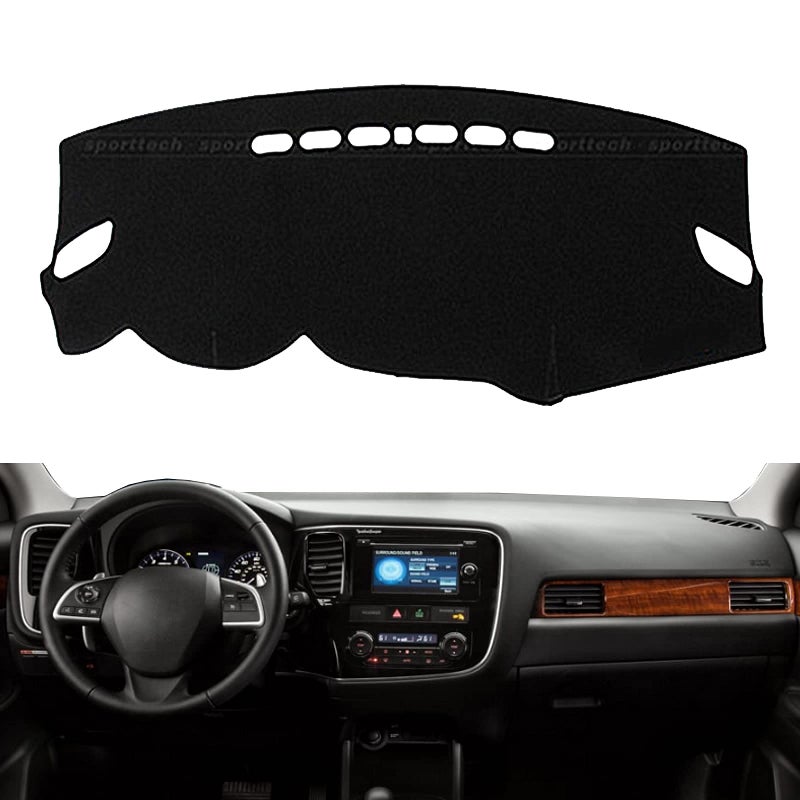 JIERS Car Dashboard Cover, For Mitsubishi Outlander 2014-2019 LHD, Car Auto Inner Dashboard Cover Dash Mat Carpet Sun Shade Pad - Image 2