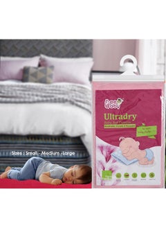 Beebaby Ultradry Waterproof Quick Dry Sheets For Baby. High Absorbent, Anti - Piling, Reusable Bed Protector For Infants, New Born, Toddlers. (Medium - 70Cm X 100Cm) (Baby Pink, Sky Blue - Pack Of 2)  - Image 1