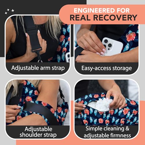 W&F HOME Shoulder Pillow for Pain Relief, Shoulder Surgery Pillow for Sleeping, Rotator Cuff Pillows, Rotator Cuff Surgery Must Haves, Post Shoulders Surgery Must Haves, Shoulders Support, Arm Support Pillows - Image 4